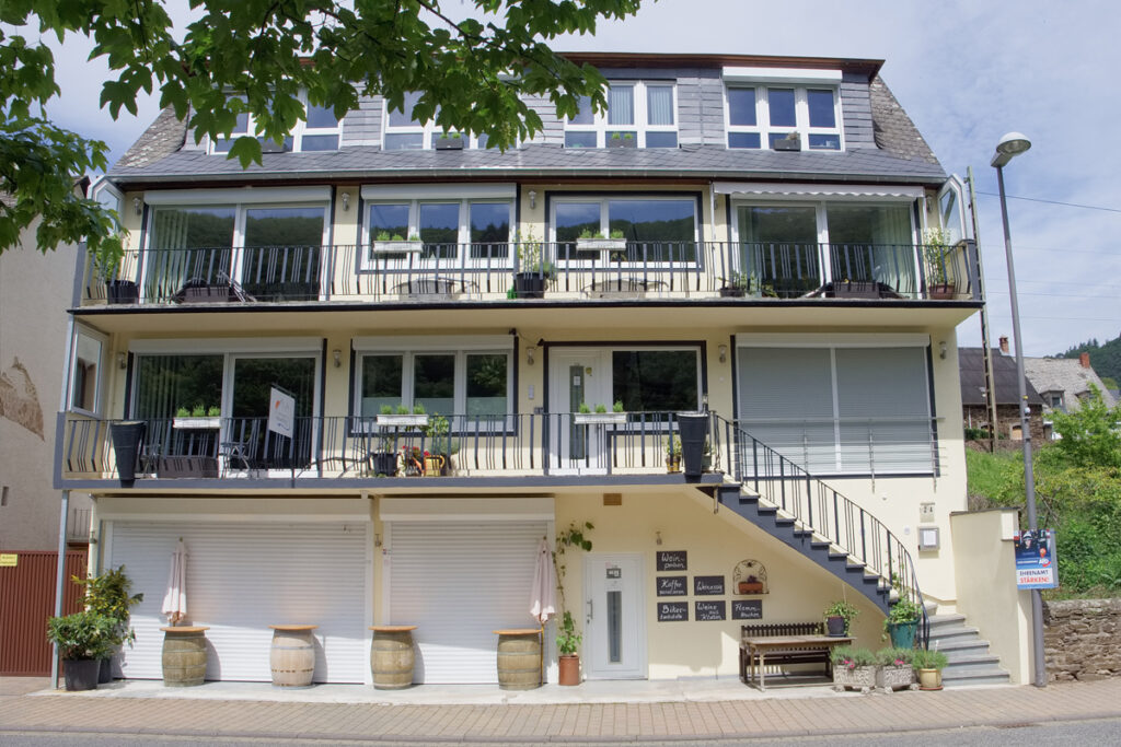 Moezelzicht van buiten, met de Moezel op de voorgrond