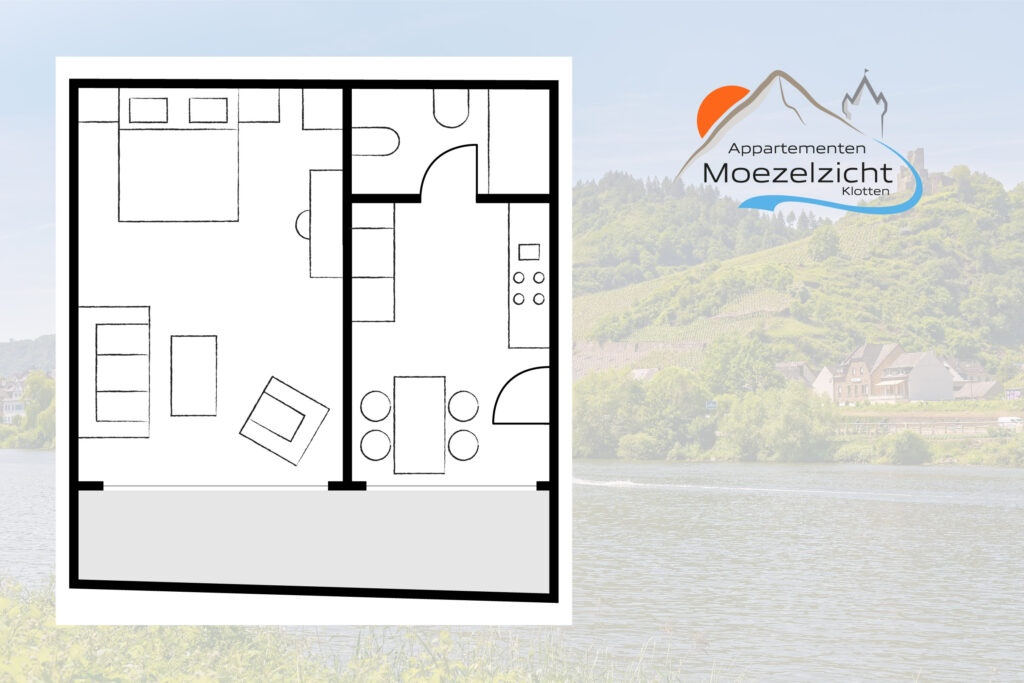 Plattegrond van appartement Vliegende Hollander